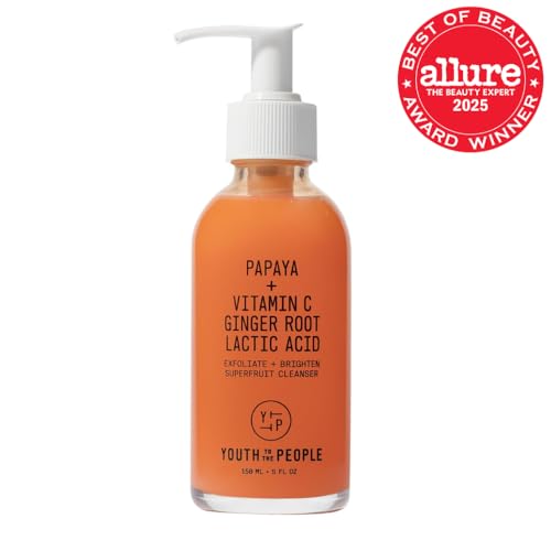 Youth To The People Superfruit Facial Cleanser - Papaya + Vitamin C Gentle Exfoliating Face Wash, Cellular Skin Renewal with AHA + BHA, Evens Skin Tone & Texture for Soft + Radiant Skin, Sulfate-free