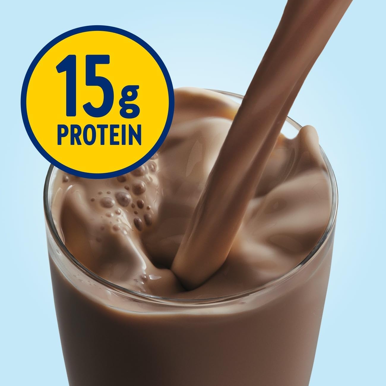 Glucerna Hunger Smart Diabetes Care Shake, Classic Chocolate, Diabetic Meal Replacement to Support Blood Sugar Management, 15g Protein, 180 Calories, Ready to Drink, 10-fl-oz Bottle, 6 Pack