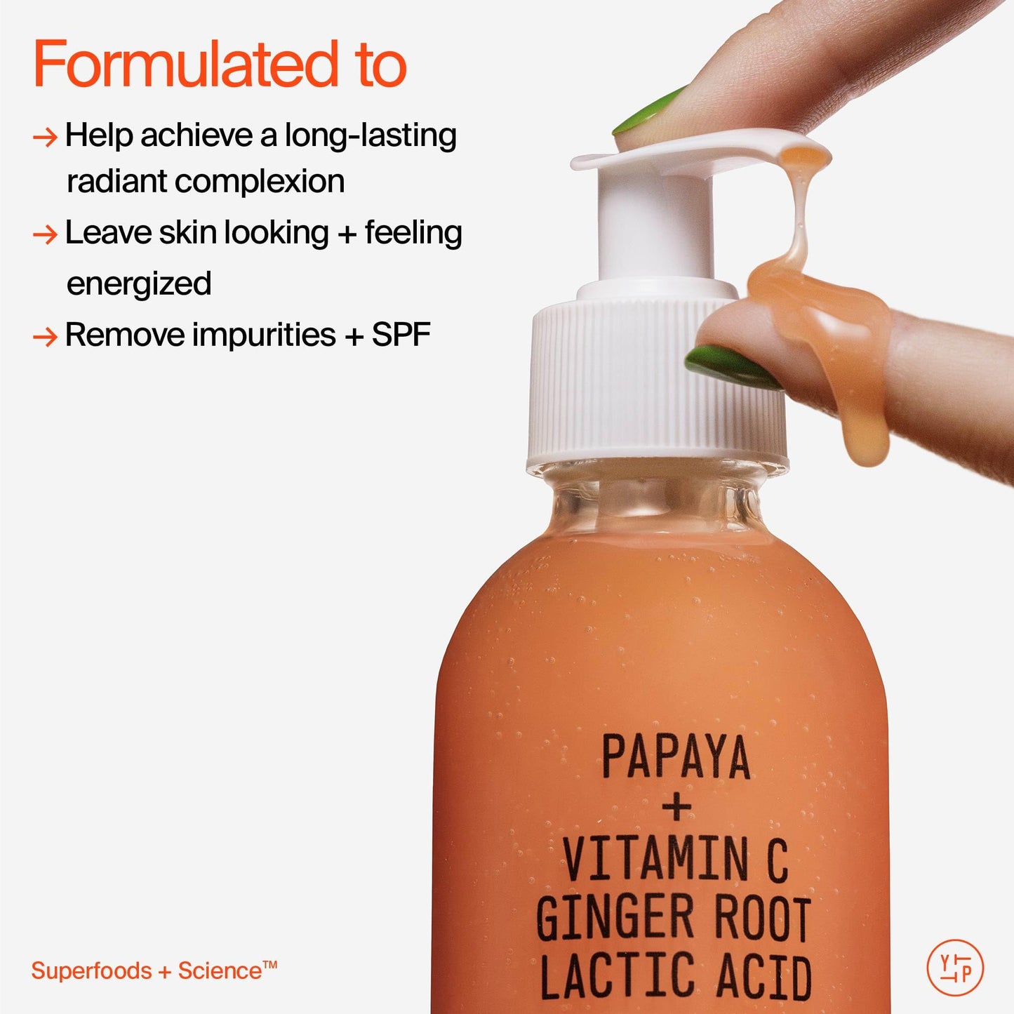 Youth To The People Superfruit Facial Cleanser - Papaya + Vitamin C Gentle Exfoliating Face Wash, Cellular Skin Renewal with AHA + BHA, Evens Skin Tone & Texture for Soft + Radiant Skin, Sulfate-free