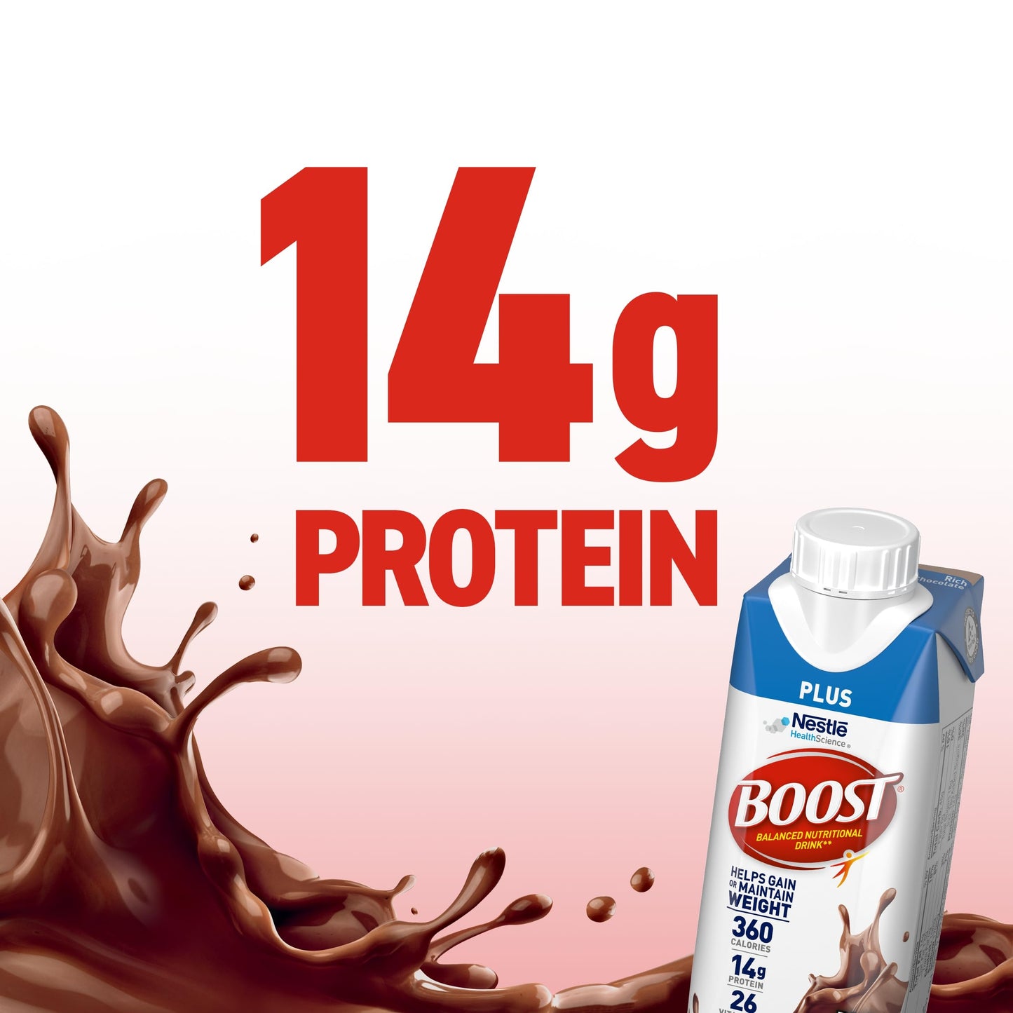 BOOST Plus Nutritional Drink, Very Vanilla, 8 fl oz (Pack of 24)