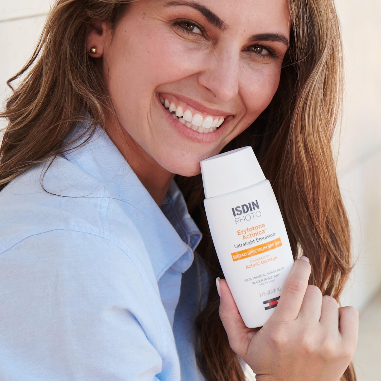 ISDIN Eryfotona Actinica SPF 50+ | Mineral Sunscreen for Face with Zinc Oxide | 100% Mineral UV Filters | No White Cast, Suitable for Sensitive Skin, Dermatologist Recommended