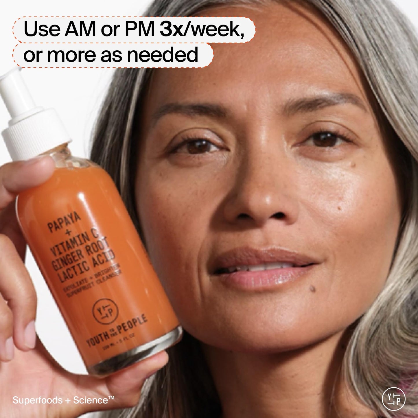 Youth To The People Superfruit Facial Cleanser - Papaya + Vitamin C Gentle Exfoliating Face Wash, Cellular Skin Renewal with AHA + BHA, Evens Skin Tone & Texture for Soft + Radiant Skin, Sulfate-free